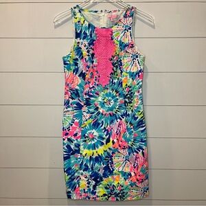 Lilly Pulitzer Adara Sleeveless “Dive In” Shift Dress Womens Size 0